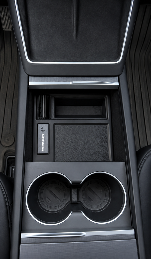 Oppbevaringsskuff med LiftMaster-integrasjon til Tesla Model Y Juniper